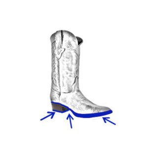cowboy boot full sole